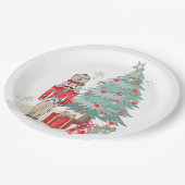 Nutcracker Christmas Plate Pappteller (Schrägansicht)