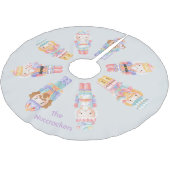 Nutcracker Christmas Polyester Weihnachtsbaumdecke (Schrägansicht)