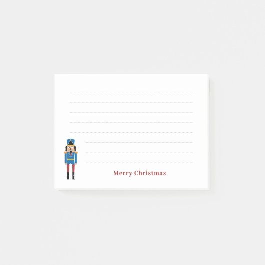 Nutcracker Christmas Post-it Klebezettel (Vorderseite)