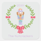 Nutcracker Christmas Quadratischer Aufkleber (Vorderseite)