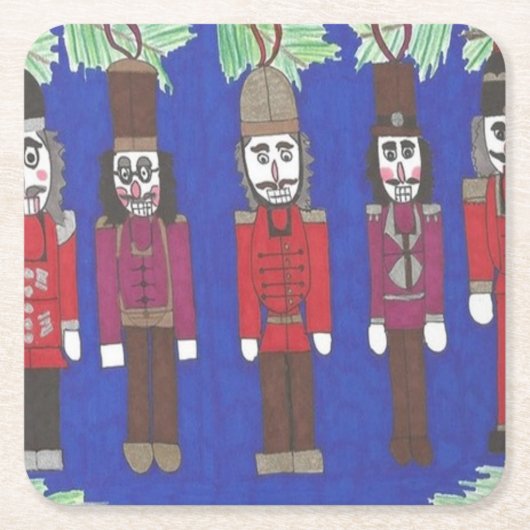 Nutcracker Christmas Rechteckiger Pappuntersetzer (Vorderseite)