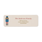 Nutcracker Christmas Return Address Label (Vorne)