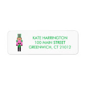 Nutcracker Christmas Return Address Label (Vorne)