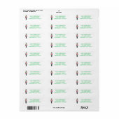 Nutcracker Christmas Return Address Label (Vorne)