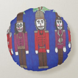 Nutcracker Christmas Rundes Kissen