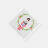 Nutcracker Christmas Serviette (Ecke)