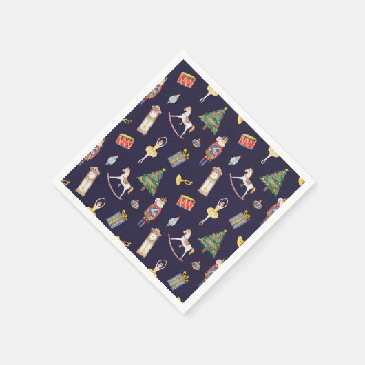 Nutcracker Christmas Serviette (Ecke)