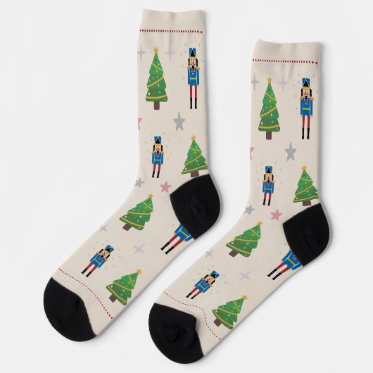 Nutcracker Christmas Socken (Linkes Detail)