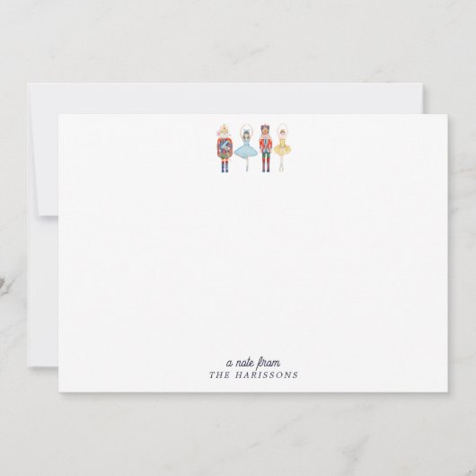 Nutcracker Christmas Stationery Note Card Einladung (Vorderseite)