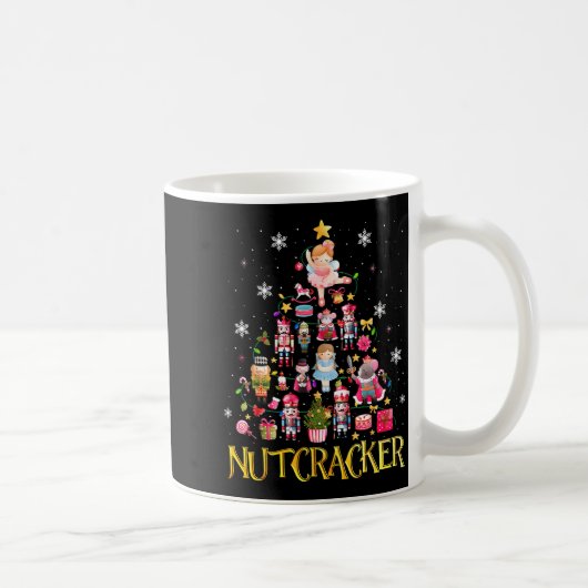 Nutcracker Christmas Tree Ballet Dance Women Kids Kaffeetasse (Rechts)