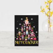Nutcracker Christmas Tree Ballet Dance Women Kids Karte (Gelbe Blume)
