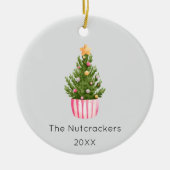 Nutcracker Christmas Tree Foto Keramik Ornament (Vorne)