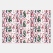 Nutcracker Christmas Watercolor Girly Festival Geschenkpapier Set (Vorderseite)