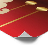 Nutcracker Christmas Welcome Sign Poster (Ecke)