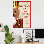 Nutcracker Christmas Welcome Sign Poster (Heimbüro)
