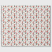 Nutcracker Christmas Wrapping Paper Classic Geschenkpapier (Flach)