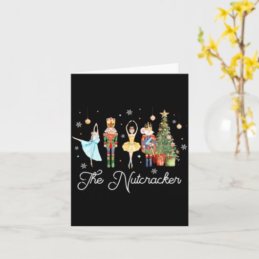 Nutcracker Christmas Xmas Family Matching Pajamas Karte (Gelbe Blume)