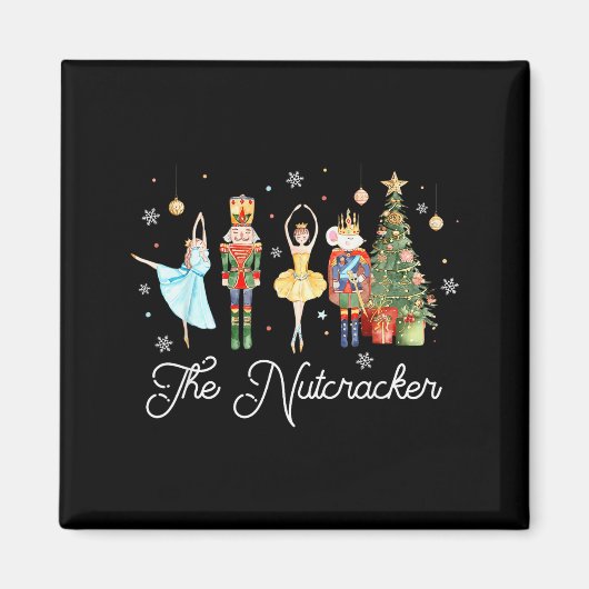 Nutcracker Christmas Xmas Family Matching Pajamas Magnet (Vorne)
