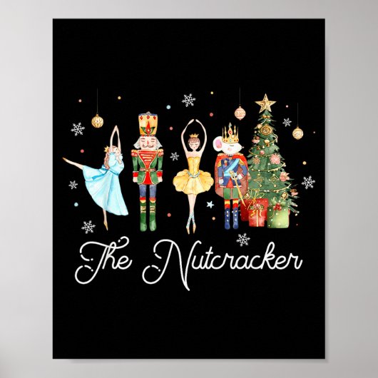 Nutcracker Christmas Xmas Family Matching Pajamas Poster (Vorne)