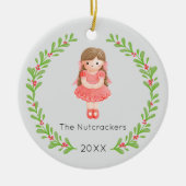 Nutcracker Clara Christmas Foto Keramik Ornament (Vorne)