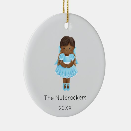 Nutcracker Clara Christmas Foto Keramik Ornament (Rechts)