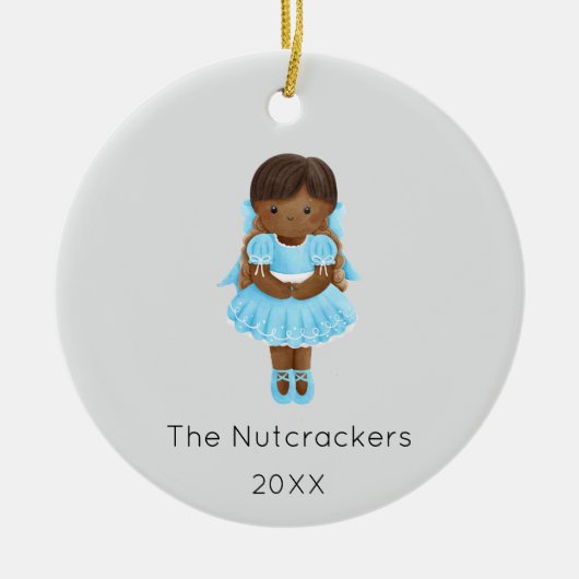 Nutcracker Clara Christmas Foto Keramik Ornament (Vorne)