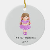 Nutcracker Clara Christmas Foto Keramik Ornament (Vorne)