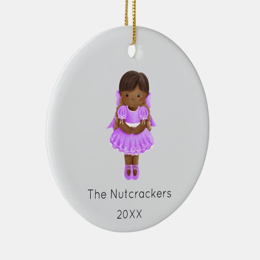 Nutcracker Clara Christmas Foto Keramik Ornament (Rechts)