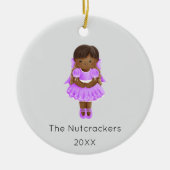 Nutcracker Clara Christmas Foto Keramik Ornament (Vorne)