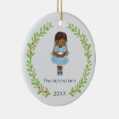 Nutcracker Clara Christmas Foto Keramik Ornament (Rechts)