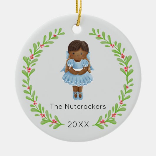 Nutcracker Clara Christmas Foto Keramik Ornament (Vorne)