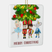 Nutcracker, Clara, Soldat und Maus King Keramikornament (Rechts)