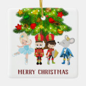 Nutcracker, Clara, Soldat und Maus King Keramikornament (Vorderseite)