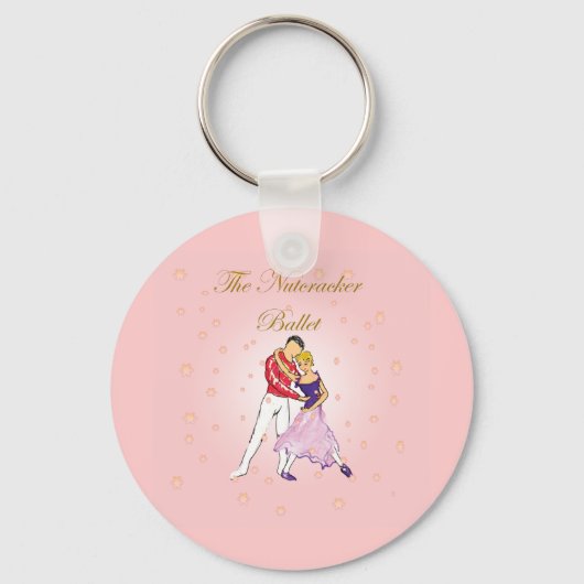Nutcracker-clara und ihr Prinz(pink) Schlüsselanhänger (Vorderseite)