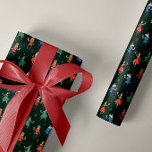 Nutcracker Cocktail Party Christmas Geschenkpapier