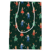 Nutcracker Cocktail Party Christmas Mittlere Geschenktüte (Rückseite)