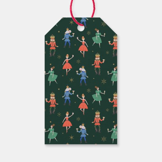 Nutcracker-Cocktail "Weihnachtsgrüße" Geschenkanhänger (Rückseite)