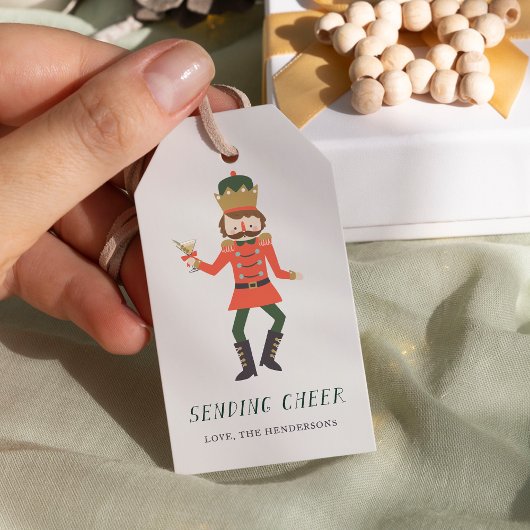 Nutcracker Cocktail "Weihnachtsgrüße" Weihnachten Geschenkanhänger