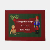 Nutcracker Cookie Weihnachtsfeiertag Personalisier Fußmatte (Vorderseite)