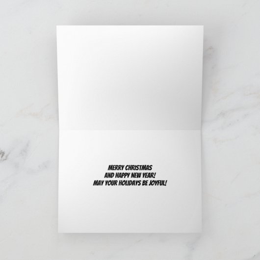 Nutcracker Corgi Weihnachtskarte Karte (Innenseite)