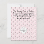 Nutcracker Corporate Coquette Weihnachtskranz Mitteilungskarte (Rückseite)