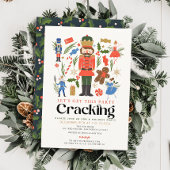 Nutcracker Cracking Christmas Holiday Party Einladung