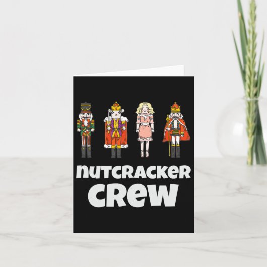 Nutcracker-Crew passt zu Weihnachtsjunge Männer Ge Karte (Vorderseite)