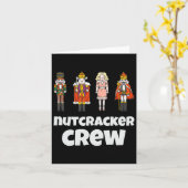 Nutcracker-Crew passt zu Weihnachtsjunge Männer Ge Karte (Gelbe Blume)