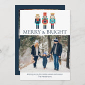 Nutcracker Custom Foto Holiday Card Feiertagskarte (Vorne/Hinten)