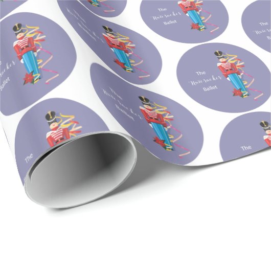 Nutcracker Dance Ballet Performance Congratulation Geschenkpapier (Rolleneckpunkt)