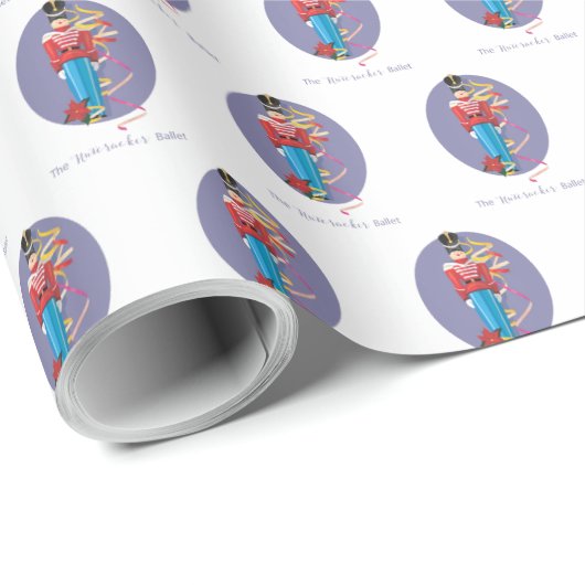 Nutcracker Dance Ballet Performance Congratulation Geschenkpapier (Rolleneckpunkt)