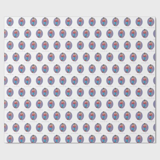 Nutcracker Dance Ballet Performance Congratulation Geschenkpapier (Flach)