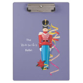 Nutcracker Dance Ballet Performance Congratulation Klemmbrett (Vorderseite)