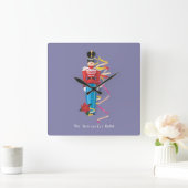 Nutcracker Dance Ballet Performance Congratulation Quadratische Wanduhr (Zuhause)